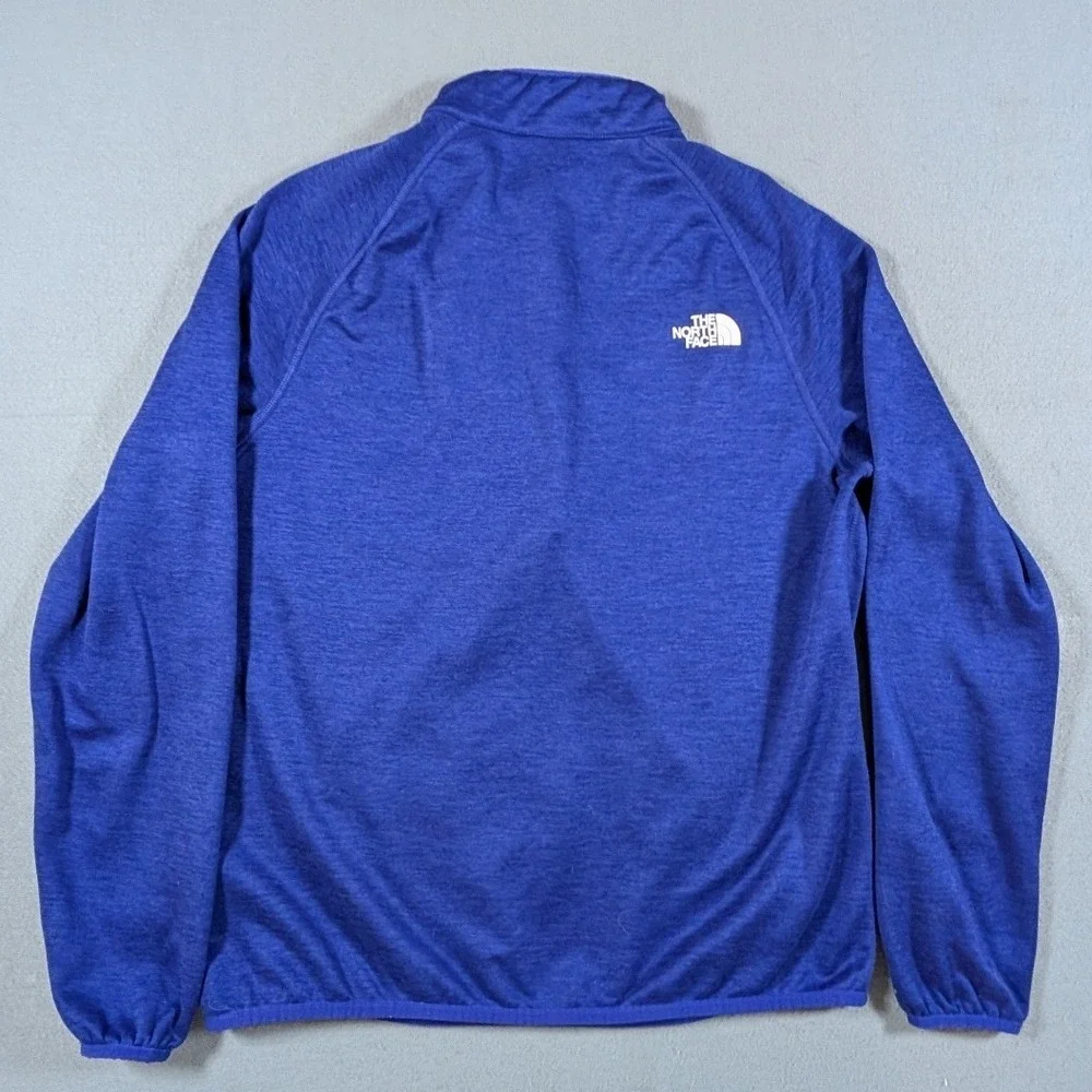The North Face Quarter Zip Fleece Pullover Mens Size Large Blue Activewear